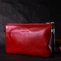 Сумка Grande Pelle З натуральної шкіри Червона (11670) - зменшене зображення 8