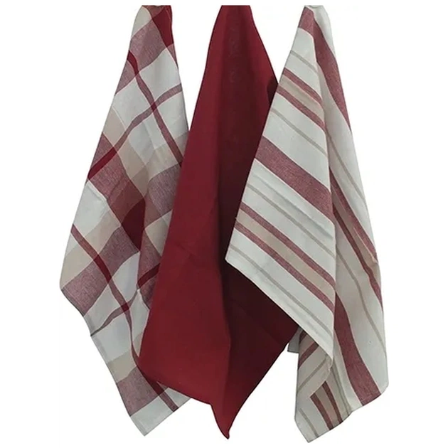 Рушник Kela кухонний набір Pasado, червоний, 65x45 см, 3 шт (15963) (00000018275) - picture 2