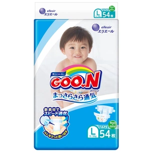 Підгузки GOO.N для дітей 9-14 кг розмір L унісекс 54 шт. (843155) зображення 1