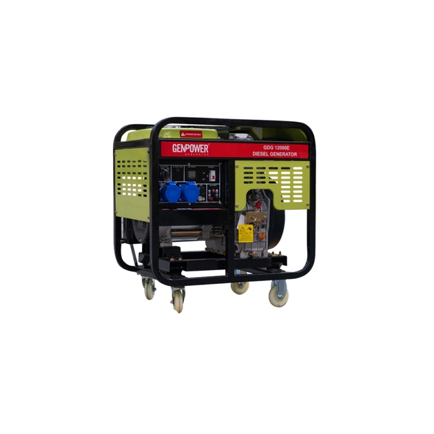 Генератор GenPower дизельний GDG 12000E, 230V, 50Hz, 12kVA/9.6kW, 15 л, електростартер (GDG 12000E) - зображення 1