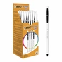 Ручка кулькова Bic Cristal Up з білим шестигранним корпусом Чорна (bc949880) - зменшене зображення 2
