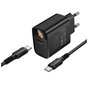 Зарядний пристрій BOROFONE BA97A Ilustre USB-C PD30W digital display + cable USB-C to USB-C Black (6941991120503) - зменшене зображення 2