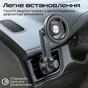 Автотримач для смартфона магнітний Promate MagHoop-AV Black - зменшене зображення 5