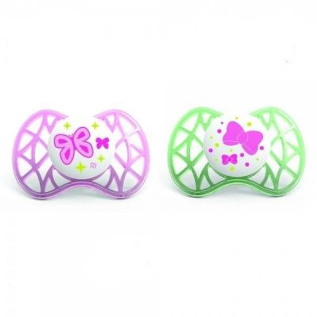 Пустышка Nuvita Air симметрическая 6м+ 2шт. для девочки (NV7081Pink) - изображение 1