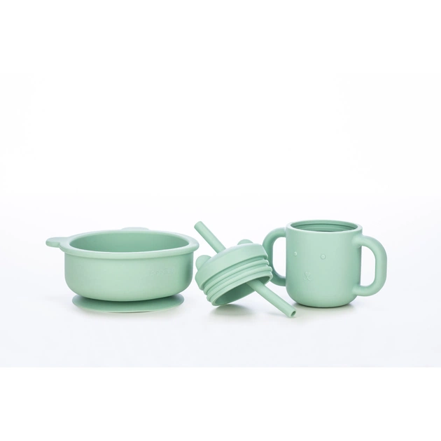 Тарілка дитяча FreeON Lion, силіконова mint (46316) - picture 3