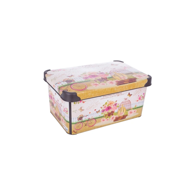 Контейнер для зберігання Violet House 0647 Decor New Rose 10 л (0647 DECOR NEW ROSE з/кр. 10 л) - picture 1