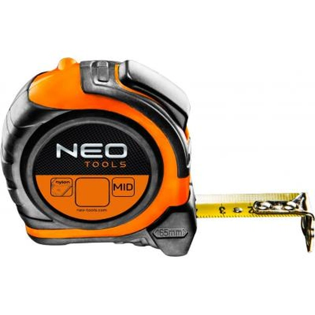 Рулетка Neo Tools сталева стрічка 8 м x 25 мм, магніт, двосторонній (67-198) - зображення 1