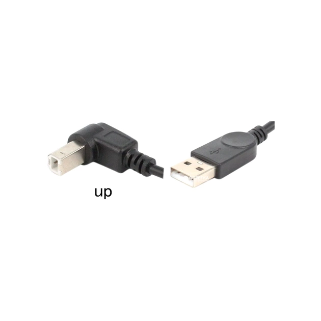 Кабель для принтера USB 2.0 AM/BM 1.0m 90 up Value (S0754) - зображення 1