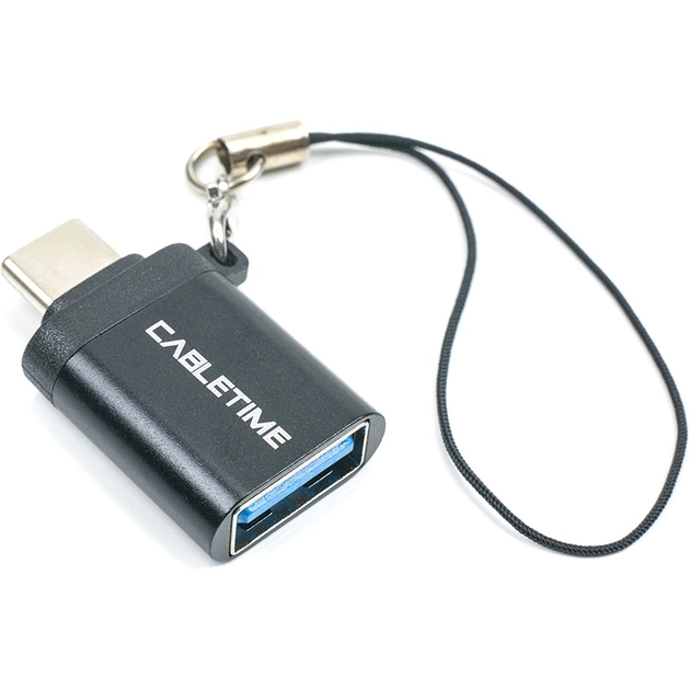 Адаптер Cabletime OTG USB Type-C - USB (M/F) Black (CA913688) - изображение 1