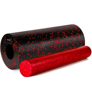 Масажний ролик PowerPlay PP-4348 2 in 1 EPP Foam Roller 33x14см Чорно/Червоний (PP_4348_Red_(33*14)) зображення 1