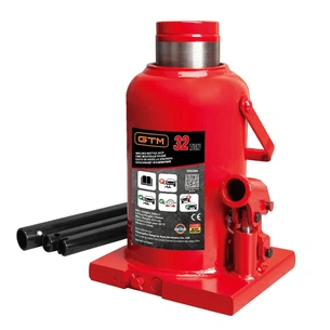 Домкрат GTM гідравлічний пляшковий 32т (260-420мм) (TH93204) зображення 1