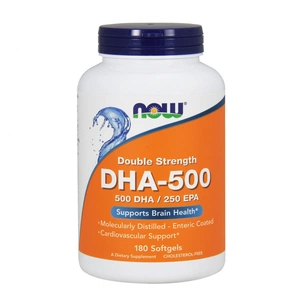 Жирные кислоты Now Foods DHA (докозагексаеновая кислота) 500 мг, 180 желатиновых кап (NOW-01613) изображение 1