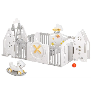 Детский манеж Mealux Forto Grey (KD-C051 Grey / White) изображение 1