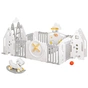 Детский манеж Mealux Forto Grey (KD-C051 Grey / White) - уменьшенное изображение 1