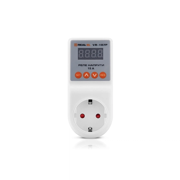 Реле напруги REAL-EL VR-107P, white (EL122300008) - зображення 7