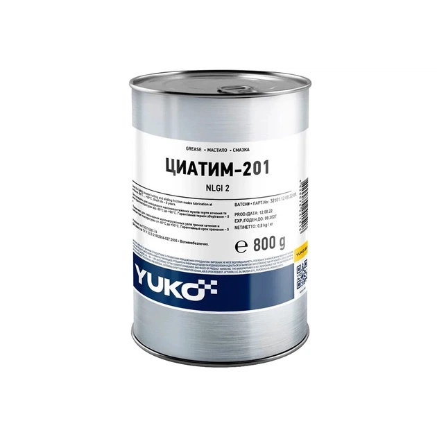 Смазка автомобильная Yuko ЦИАТИМ-201 0,8к (4820070241518) - изображение 1