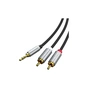 Кабель мультимедійний 3.5mm M to 2xRCA M 3.0m Cabletime (CA914067) - зменшене зображення 1