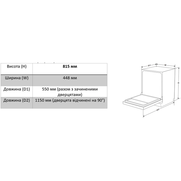 Посудомийна машина Interline DWI 549 BSA GA++ - picture 7