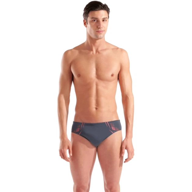 Плавки Arena Poseidonia Swim Briefs 009075-504 сірий, рожевий 80 (3468337621942) - изображение 1