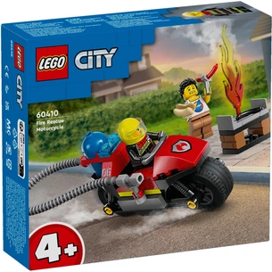 Конструктор LEGO City Пожежний рятувальний мотоцикл 57 деталей (60410) зображення 1