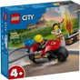 Конструктор LEGO City Пожежний рятувальний мотоцикл 57 деталей (60410) - зменшене зображення 1