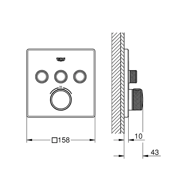 Змішувач Grohe GRT SmartControl (29126000) - picture 4