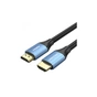 Кабель мультимедийный HDMI M to HDMI M 12.0m V1.4 4K60Hz PVC aluminum alloy blue Vention (ALHSM) - уменьшенное изображение 1