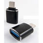 Перехідник OTG USB 2.0 AF to USB-C black Dengos (ADP-018) - зменшене зображення 2