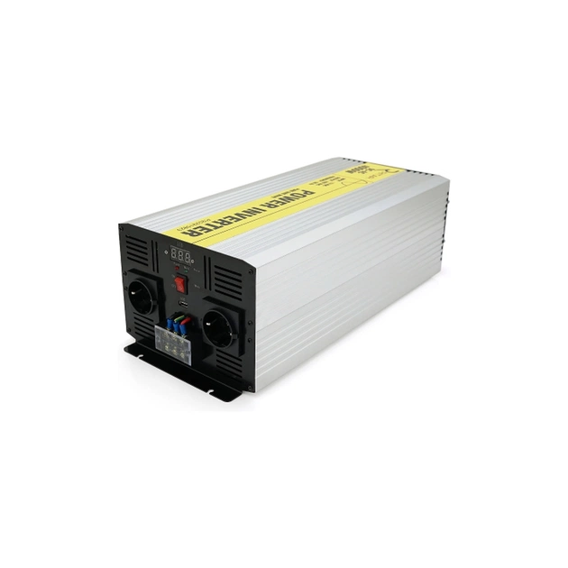 Автомобільний інвертор 12V/220V 5000W чиста синусоїда, 2xShuko, 1xUSB Ritar (RSC-5000) - зображення 1