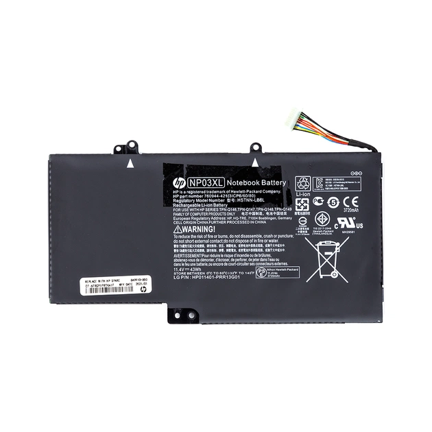 Акумулятор до ноутбука HP Envy 15-U010DX (NP03XL) 11.4V 43Wh (NB460847) - изображение 1