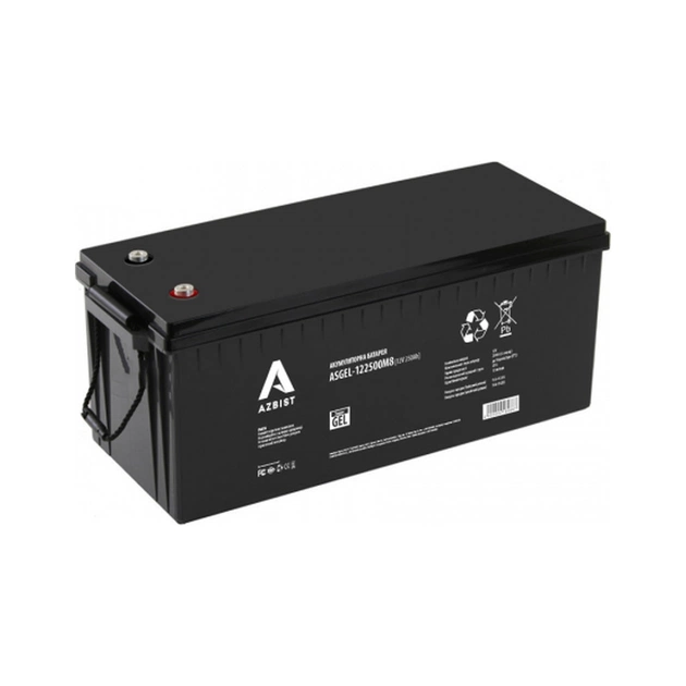 Батарея до ДБЖ AZBIST 12V 250 Ah Super GEL (ASGEL-122500M8) - зображення 1