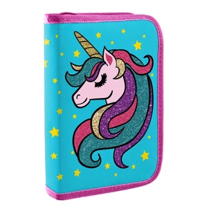 Пенал Yes Unicorn твердий одинарний з двома клапанами (532873) зображення 1