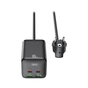 Сетевой фильтр XO (WL24.black) 2 розетки, 2 х USB, 2 x USB-C, 1.5 м, Black - уменьшенное изображение 2