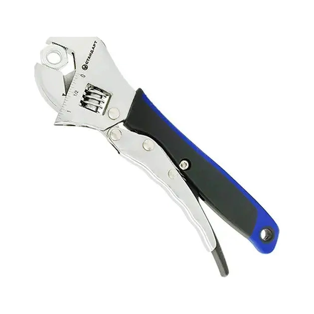 Ключ Стандарт розвідний з фіксатором 250мм, 0-35мм (AWG4250) - picture 1