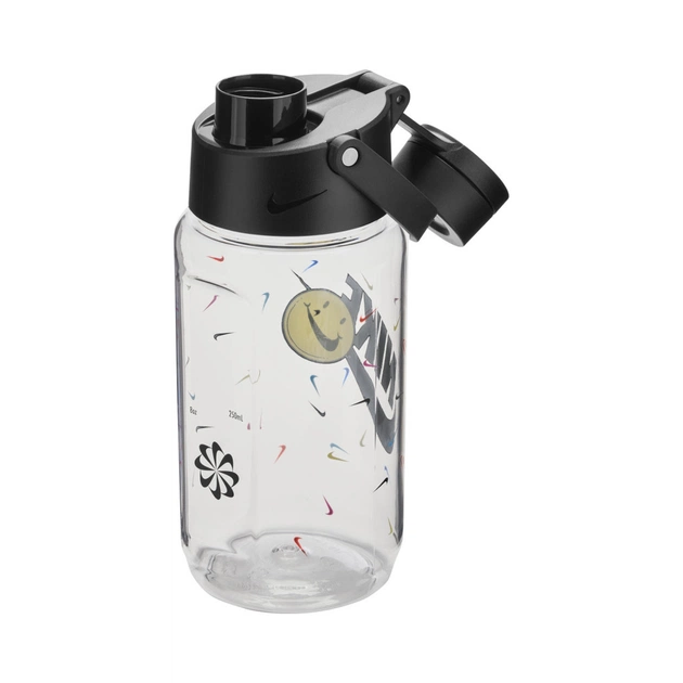 Пляшка для води Nike TR Renew Recharge Chug Bottle 16 OZ грфічний прозорий, чорний 473 мл N.100.7634.968.16 (887791742377) - зображення 1