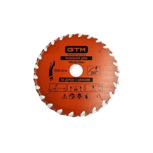 Круг відрізний GTM 190×30мм, 24 зуби, по дереву з цвяхами (SBW-19024N) зображення 1