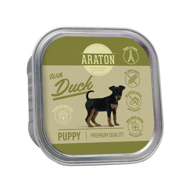 Консерви для собак ARATON Puppy with Duck 150 г (KIK45701) - зображення 1