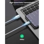 Дата кабель USB 2.0 AM to USB-C 0.25m 3A braided US288 white Ugreen (60129) - зменшене зображення 4