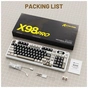 Клавиатура Attack Shark X98 Pro RGB Wireless/Bluetooth/USB UA Cheese White (X98PROCW_AS) - уменьшенное изображение 2