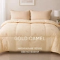 Ковдра MirSon Набір 9562 Gold camel Ковдра зимова Полуторна 140х205 Wool + Подушка 50х70 (2200010806397) - зменшене зображення 3