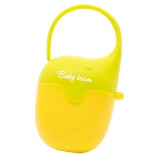 Контейнер для пустушок Baby Team Салатовый с желтым (3301_Салатовий з жовтим) зображення 1
