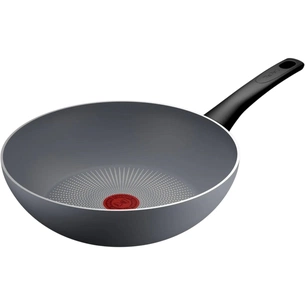 Сковорода Tefal ВОК Halo 28 см, алюміній, бакеліт, сірий (C3121953) зображення 1