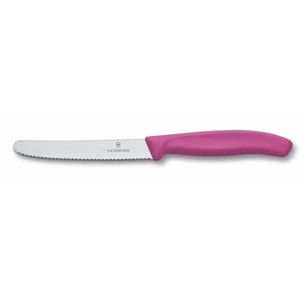 Кухонний ніж Victorinox SwissClassic для овочів 11 см, хвилясте лезо, Pink (6.7836.L115) зображення 1