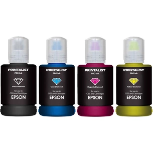 Чорнило Printalist Epson 4х140г B/C/M/Y SET (PL-INK-EPSON-SET4) зображення 1