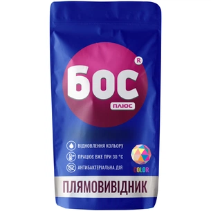 Засіб для видалення плям БОС плюс Color гель кисневий для кольорових тканин 100 мл (4820178060042) изображение 1