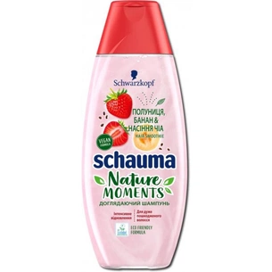 Шампунь Schauma Nature Moments Смузі Полуниця, Банан та Насіння Чіа 400 мл (4015100297904) зображення 1