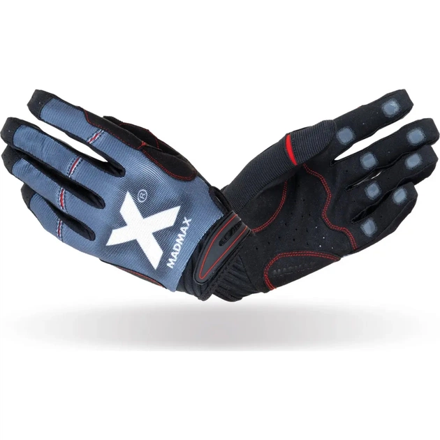 Рукавички для фітнесу MadMax MXG-102 X Gloves Black/Grey/White M (MXG-102-GRY_M) - изображение 1