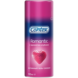 Інтимний гель-змазка Contex Romantic з ароматом полуниці (лубрикант) 100 мл (5060040304037) изображение 1
