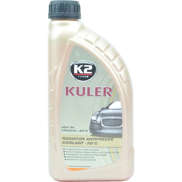 Антифриз K2 KULER -35C 1л ORANGE (T201P) - зображення 1