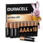 Батарейка Duracell AAA лужні 18 шт. в упаковці (5000394107557 / 81546741) - зменшене зображення 1